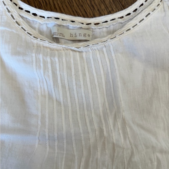 White Cotton Dainty Flowy Coquette Camisole Spring Top Hinge - Picture 2 of 10